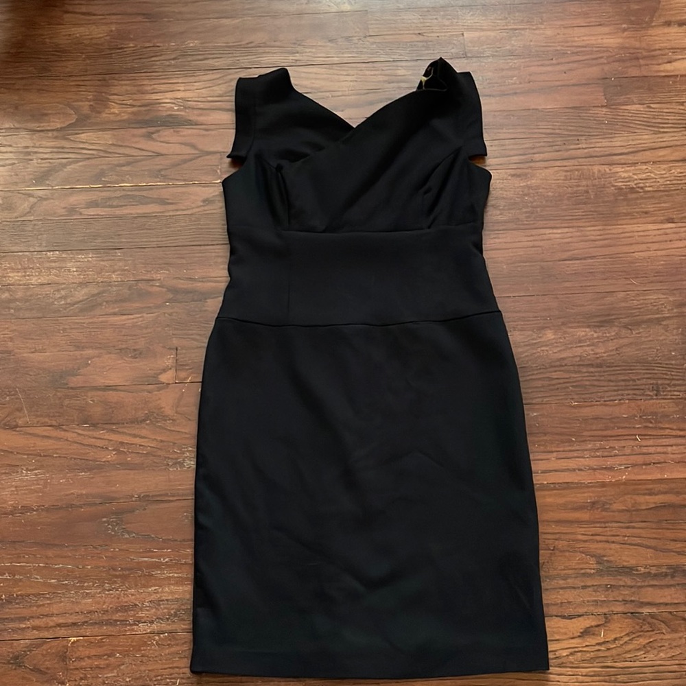 Bebe Black and leopard print dress